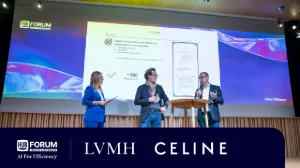 How are LVMH and its Céline brand using artificial intelligence to improve the efficiency of their teams?